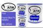 Preview: Ford, French Blue Pri Metallic, M9 / M7043: 1L Lackdose + 1L Klarlack + 500ml Härter - Set, von ATW Autoteile West.